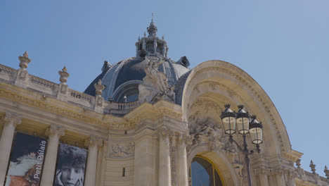 Close-Up-Exterior-Of-The-Petit-Palais-Museum-And-Gallery-In-Paris-France-Shot-In-Slow-Motion