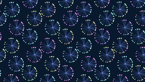 Colorful-spiraling-pattern-on-dark-background