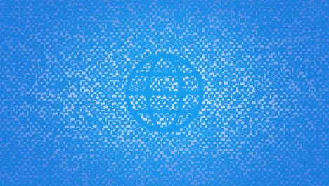 Big-neon-Globe-icon-on-network-background