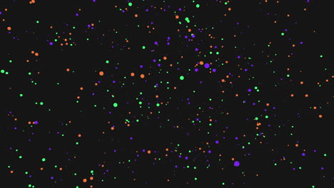 Vibrant-polka-dot-pattern-on-a-black-background