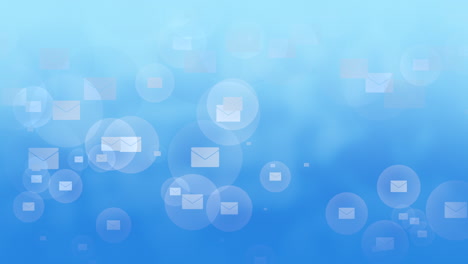 Social-message-icons-on-network-background
