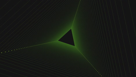 Dynamisches-Schwarz-grünes-Geometrisches-Muster-Mit-Zentralem-Dreieck