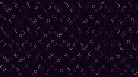 Patrón-Geométrico-Circular-Círculos-Y-Líneas-De-Colores-Sobre-Fondo-Oscuro