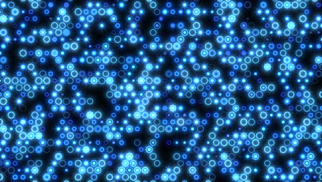 Gitter-Aus-Leuchtend-Blauen-Pixeln-In-Sich-Wiederholendem-Muster