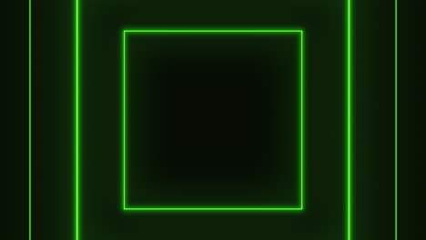 Glowing-green-frame-on-textured-black-background