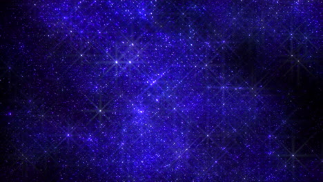 Starry-night-dark-blue-background-illuminated-by-stars