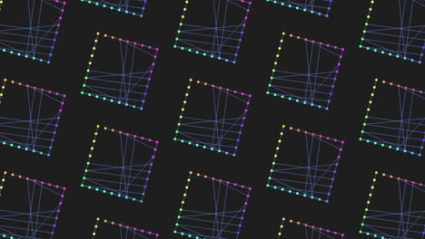 Colorful-geometric-pattern-on-black-background