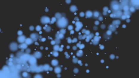 Hypnotisierendes,-Schneeflockenartiges-Muster,-Blaues-Und-Weißes-Abstraktes-Design-Auf-Schwarzem-Hintergrund