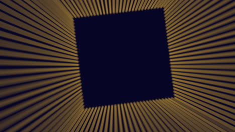 Stilvolles-Schwarz-goldenes-Streifenmuster-Mit-Zentralem-Schwarzen-Quadrat