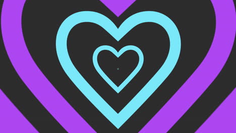 Corazón-Contrastante-Símbolo-Azul-Y-Negro-Sobre-Fondo-Oscuro