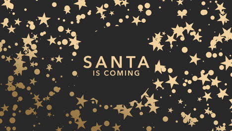 Santa-Is-Coming-with-gold-stars-and-confetti-in-winter-time