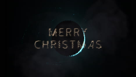 Frohe-Weihnachten-Text-Mit-Blauem-Licht-Des-Mondes-In-Der-Galaxie