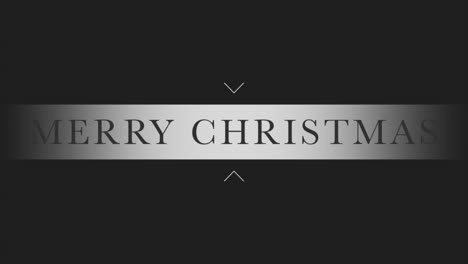 Texto-Moderno-De-Feliz-Navidad-En-Marco-Sobre-Fondo-Negro