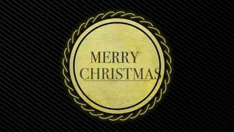 Merry-Christmas-text-with-gold-circle-on-black-gradient