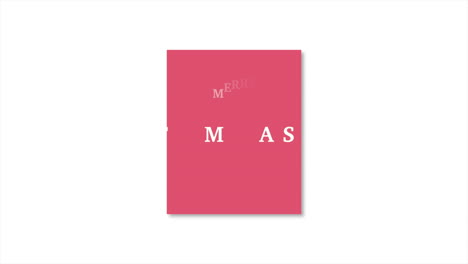 Moderner-Frohe-Weihnachts-Text-Im-Roten-Rahmen-Auf-Weißem-Farbverlauf