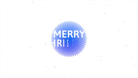 Merry-Christmas-with-blue-circle-on-white-gradient