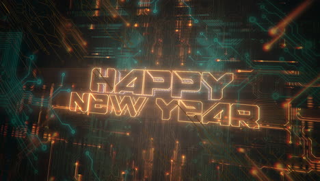Happy-New-Year-on-motherboard-with-neon-light