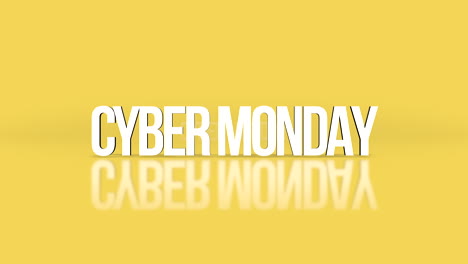 Rolling-Cyber-Monday-text-on-fresh-yellow-gradient