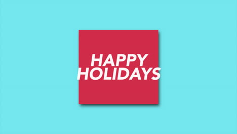 Happy-Holidays-in-red-frame-on-blue-modern-gradient