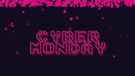 Spiel-Cyber-Monday-Text-Auf-Blauem,-Modernem-Farbverlauf