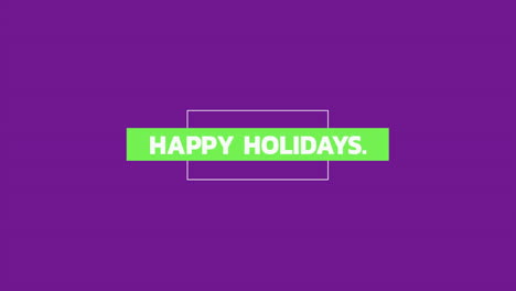 Felices-Fiestas-En-Marco-Sobre-Degradado-Moderno-Púrpura