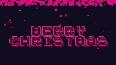 Retro-Frohe-Weihnachts-Text-Mit-8-Bit-Pixeln