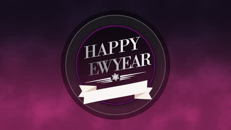 Moderner-Text-Für-Ein-Frohes-Neues-Jahr-In-Kreisen-Auf-Violettem-Farbverlauf