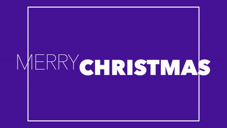 Texto-Moderno-De-Feliz-Navidad-En-Marco-En-Degradado-Púrpura