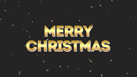 Texto-Moderno-De-Feliz-Navidad-Con-Confeti-En-Degradado-Negro