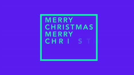 Texto-Moderno-De-Feliz-Navidad-En-Marco-En-Degradado-Azul