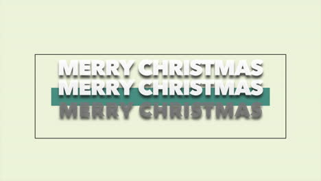 Repita-El-Texto-De-Feliz-Navidad-Con-Un-Marco-En-Degradado-Verde