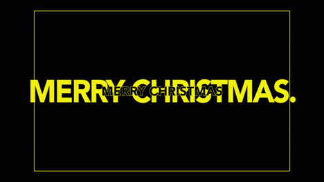 Modern-Merry-Christmas-text-in-frame-on-black-gradient