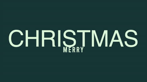 Texto-Moderno-De-Feliz-Navidad-En-Degradado-Verde