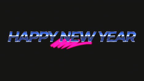 Retro-Happy-New-Year-text-on-black-gradient
