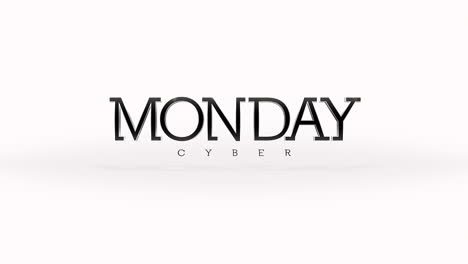 Eleganter-Cyber-Monday-Text-Auf-Weißem-Farbverlauf