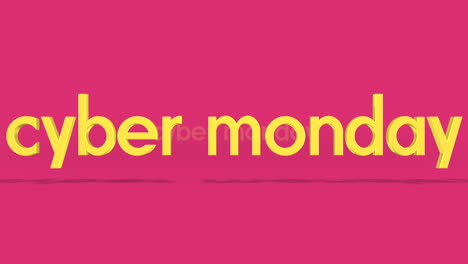 Rolling-Cyber-Monday-text-on-fresh-red-gradient