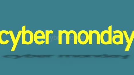 Rolling-Cyber-Monday-text-on-fresh-green-gradient