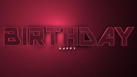Monochrome-Happy-Birthday-on-dark-red-gradient