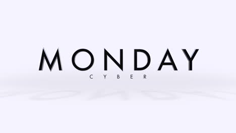 Eleganter-Cyber-Monday-Text-Auf-Weißem-Farbverlauf