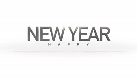 Elegance-style-Happy-New-Year-text-on-white-gradient