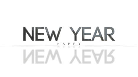 Elegance-style-Happy-New-Year-text-on-white-gradient-background
