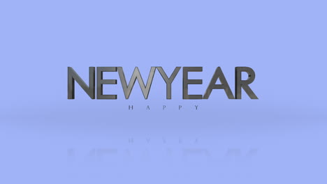 Elegance-style-Happy-New-Year-text-on-blue-gradient