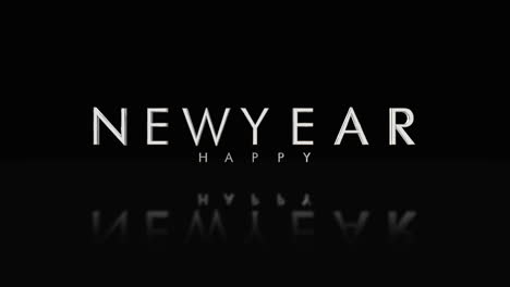 Elegance-style-Happy-New-Year-text-on-black-gradient