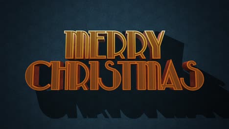 Vintage-Merry-Christmas-text-set-on-blue-grunge-background