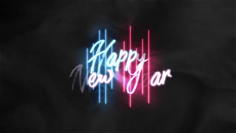 Happy-New-Year-text-with-neon-lines-and-smoke-on-black-gradient