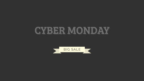 Modern-Cyber-Monday-and-Big-Sale-text-with-ribbon-on-black-gradient