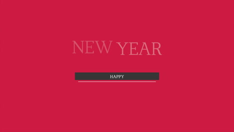 Texto-Moderno-De-Feliz-Año-Nuevo-En-Degradado-Rojo