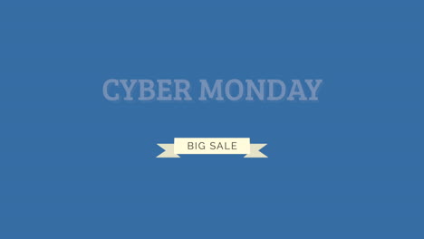 Modern-Cyber-Monday-text-with-ribbon-on-blue-gradient