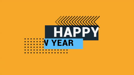 Modern-Happy-New-Year-text-with-geometric-pattern-on-yellow-gradient