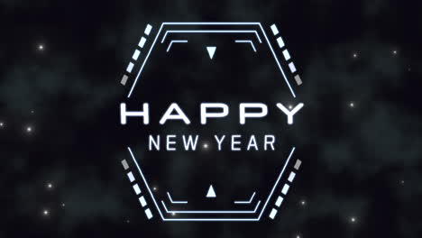 Happy-New-Year-on-digital-screen-with-HUD-elements